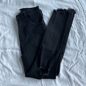 Abercrombie & Fitch Super Skinny Ankle High Rise Distressed Jeans Size 25/0s